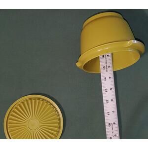 Vintage Tupperware Avocado Round Food Storage Container with Lid
